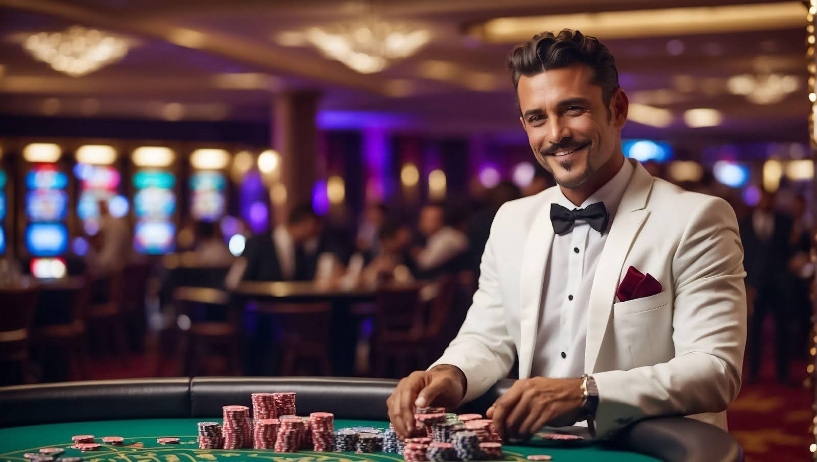 OKBet8 တွင် Baccarat နှင့် Live Card ဂိမ်းများ ကစားနေသော မြင်ကွင်း